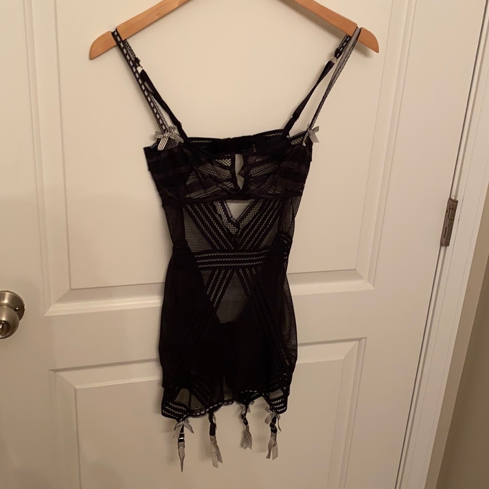 Victoria’s Secret black lace babydoll size 34b